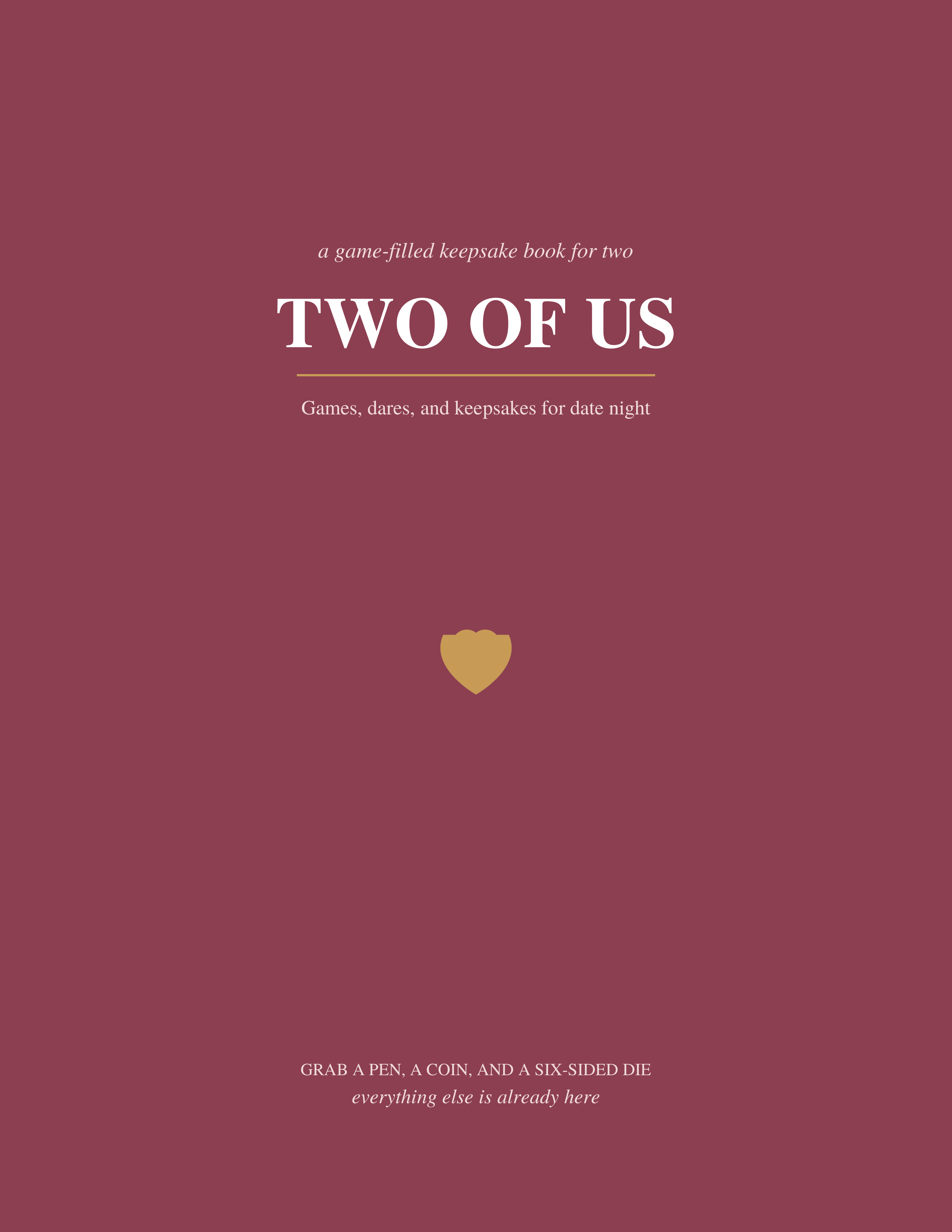 TWO OF US COUPLES GAME BOOK